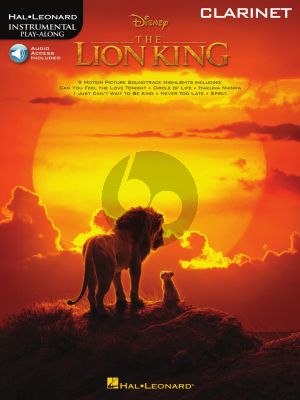 The Lion King for Clarinet (Book with Audio online)