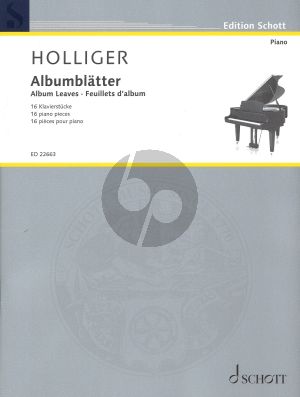 Holliger Album Leaves for Piano Solo