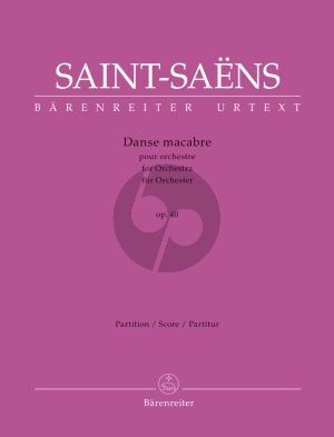 Saint-Saens Danse macabre Op. 40 Violin and Orchestra (Full Score) (edited by Hugh Macdonald)