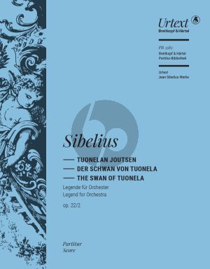 Sibelius The Swan of Tuonela Op. 22 No. 2 Full Score (edited by Tuija Wicklund)