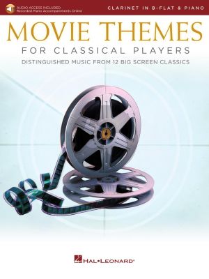 Movie Themes for Classical Players – Clarinet and Piano (Book with Audio online)