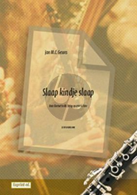 Slaap kindje slaap Bass clarinet - String quartet - Flute Score and Parts