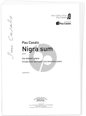 Casals Nigra sum SSA-Piano (Set of 20 Copies)