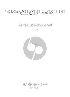 Schlee Streichquartett No. 4 Op. 86 Partitur