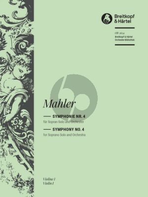 Mahler Symphony No. 4 Soprano and Orchestra Final Version of 1911 (Full Set of Orchestral Parts) (edited by Christian Rudolf Riedel)