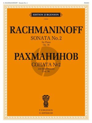 Rachmaninoff Sonata 2 Op.36 Piano Solo (original version)