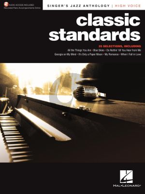 Classic Standards High Voice (Singer's Jazz Anthology) (with Recorded Piano Accompaniments Online)