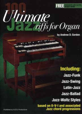 100 Ultimate Jazz Riffs for Organ Book with Mp3 files