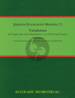 Brandl Variationen für Fagott solo und Bläser (Part./Stimmen)
