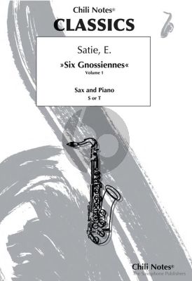 Satie Six Gnossiennes Vol.1 for Alto or Soprano/Tenor Sax with Piano (Arranged by Thomas Peter-Horas)