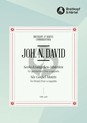 David 6 Evangelien-Motetten SATB