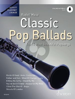 Classic Pop Ballads for Clarinet and Piano (14 Most Beautiful Popsongs) (Book with Audio online) (edited by Rudolf Mauz and Dirko Juchem)