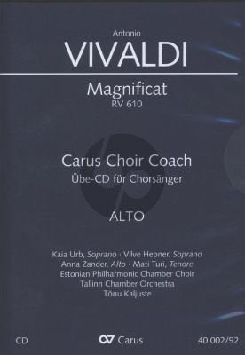 Vivaldi Magnificat RV 610 Alt Chorstimme CD (Carus Choir Coach)