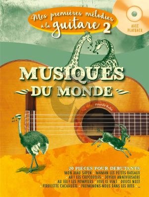 Mes premières melodies a la guitare Volume 2 BK-CD (Musiques traditionnelles du monde)