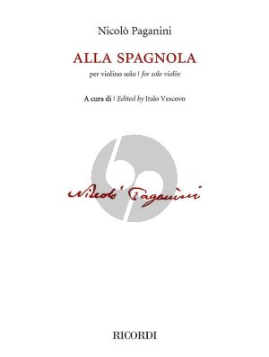 Paganini Alla spagnola Violin solo (edited by Italo Vescovo)