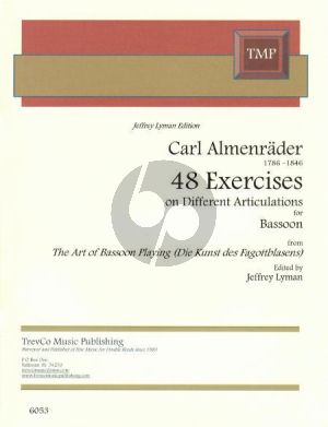 Almenraeder 48 Exercises on Articulation for Bassoon (from The Art of Bassoon Playing) (edited by Jeffrey Lyman)