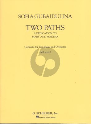 Gubaidulina 2 Wege / 2 Paths Konzert fur 2 Violas und Orchester Studienpartitur