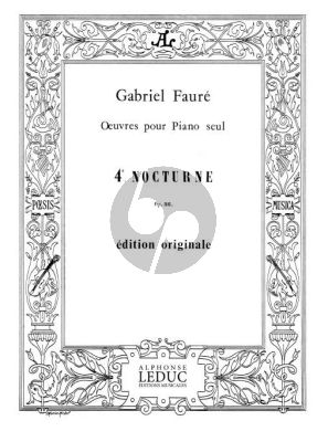 Faure Nocturne No. 4 Op. 36 Piano