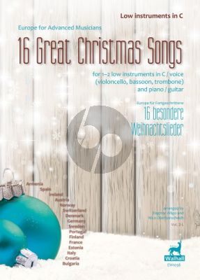 16 Great Christmas Songs 1 - 2 tiefe Instrumente in C (Dagmar Wilgo und Nico Oberbanscheidt)