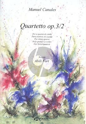 Canales String Quartet Op.3 No.2 Score and Parts