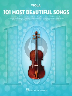 101 Most Beautiful Songs for Viola