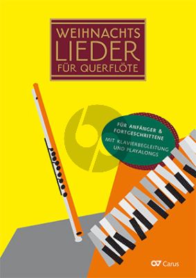 Weihnachtslieder für Querflöte 1 - 3 Flöten und Klavier (20 leichte Lieder zu Winter, Advent und Weihnachten) (Buch mit Audio online)