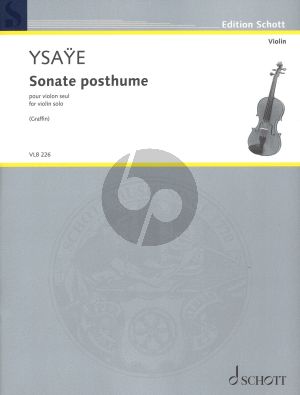 Ysaye Sonate posthume Op.27 bis for Violin solo