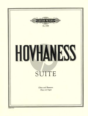 Hovhaness Suite Op. 23 Oboe and Bassoon (Playing Score)