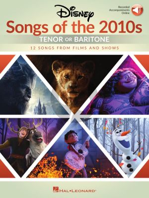 Disney Songs of the 2010s: Tenor or Baritone (Book with Audio online)