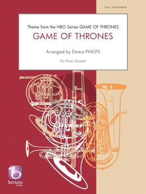 Djawadi Game of Thrones for Brass Quartet (Score/Parts) (arr. Emma Philips)