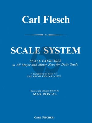 Flesch Scale System for Violin - Scale Exercises in All Major and Minor Keys for Daily Study (Max Rostal)