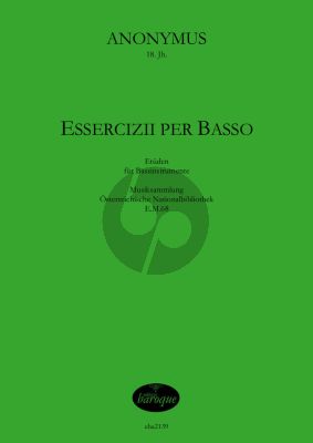 Anonymus Essercizii per basso für 1-2 Bassinstrumente (Spielpartitur)