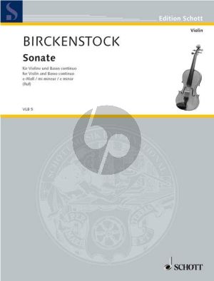 Birckenstock Sonate e-moll Violine und Bc (Hugo Ruf)