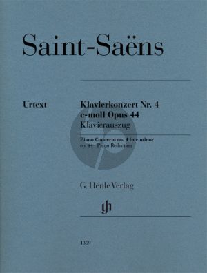 Saint-Saens Concerto No. 4 c-minor Op. 44 Piano and Orchestra (piano reduction) (edited by Peter Jost)