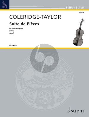 Coleridge-Taylor Suite de Pieces Op.3 for Violin and Piano (1892)