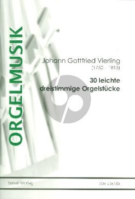 Vierling 30 leichte dreistimmige Orgelstücke