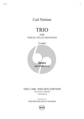 Nielsen Trio No.1 G Major (1883) for Violin Cello and Piano