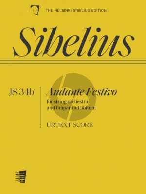 Sibelius Andante Festivo JS 34b String Orchestra - Timpani (Score)