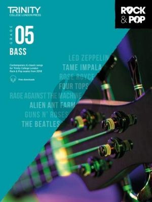 Album Trinity College Rock & Pop Bass 2018 Grade 5 Book with Audio Online