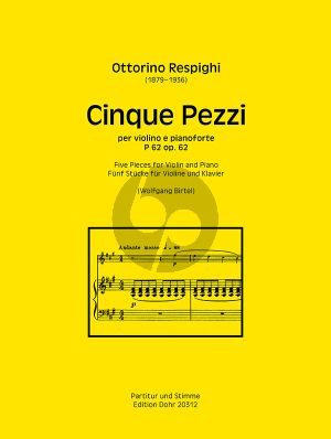 Respighi 5 Pezzi Op. 62 Violine und Klavier (Wolfgang Birtel)