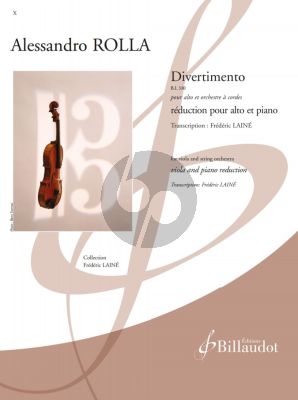 Rolla Divertimento Viola - Piano