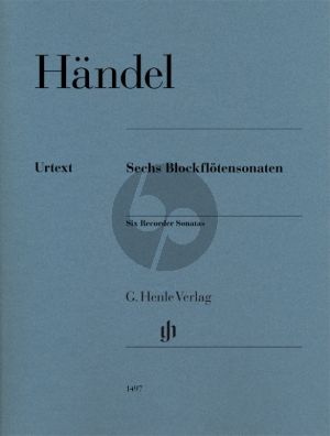 Handel 6 Blockflötensonaten Altblockflöte und Bc (Ullrich Scheideler und Christian Schaper)