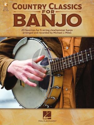 Country Classics for Banjo (Book with Audio online) (arr. Michael J. Miles)