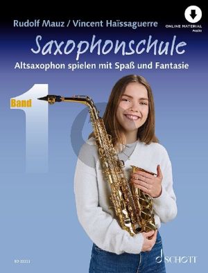 Mauz-Haissaguerre Saxophonschule Band 1 (Altsaxophon spielen mit Spaß und Fantasie) (Buch mit Audio online)