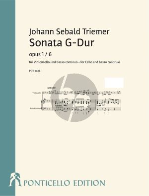 Triemer Sonata G-Dur Op.1 No. 6 für Violoncello und Bc (Holger Best)