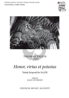 Tallis Honor, virtus et potestas SAATB (edited by Sally Dunkley)