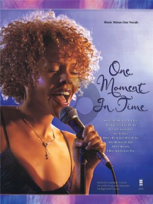 Whiyney Houston One Moment in Time Music Minus One Vocals Book with Cd