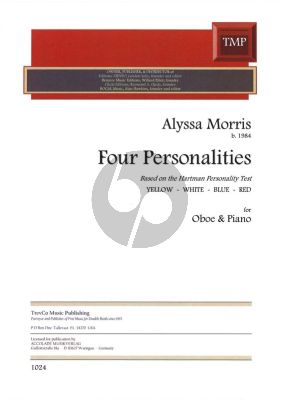 Morris Four Personalities for Oboe and Piano