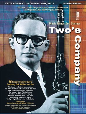 Wilbur Two's Company - 16 Clarinet Duets Book 2 (Bk-Cd) (MMO)