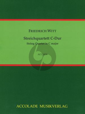 Witt Quartett C-Dur 2 Violinen-Viola und Violoncello (Part./Stimmen) (Hans-Peter Vogel)